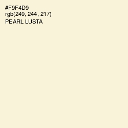 #F9F4D9 - Pearl Lusta Color Image